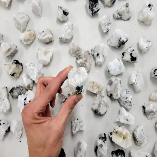 Rainbow Moonstone Crystals - Rough Stones Bulk {3}