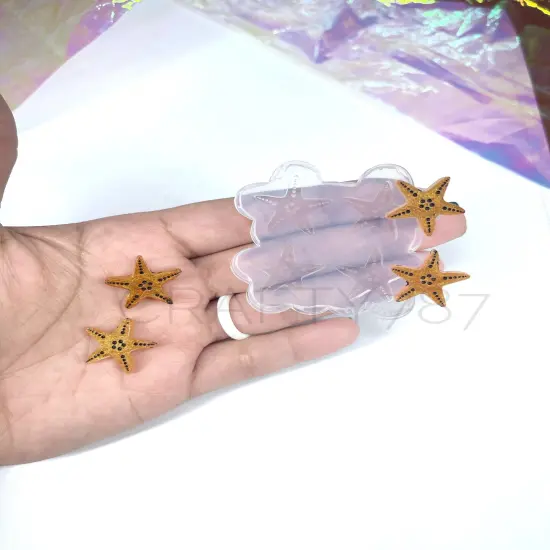 Starfish Stud Earring Silicone Mold(B6) {1}