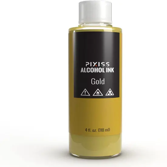 Pixiss Metallic Gold Alcohol Ink for Resin {4}