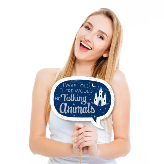 Big Dot of Happiness Funny Fairy Tale Fantasy - Royal Prince and Princess Party Photo Booth Props Kit - 10 Piece {3}