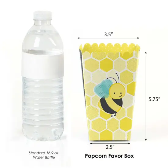 Big Dot of Happiness Honey Bee - Baby Shower or Birthday Party Favor Popcorn Treat Boxes - Set of 12 {3}