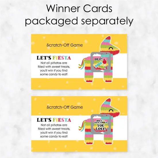 Big Dot of Happiness Let's Fiesta - Fiesta Party Game Scratch Off Cards - 22 Count {4}