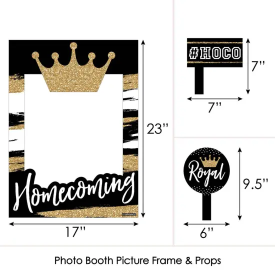 Big Dot of Happiness Hoco Dance - Homecoming Photo Booth Picture Frame and Props - Printed on Sturdy Material {6}