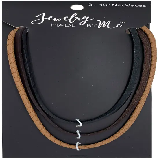 Jewelry Made By Me Leather Necklace 3/Pkg {1}