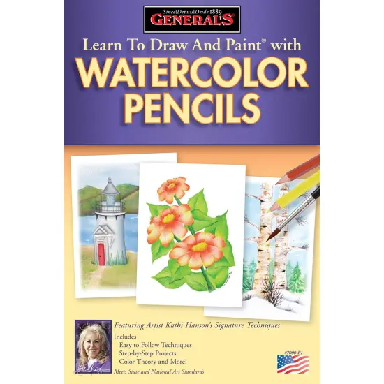 General's Learn To Draw And Paint With Watercolor Pencils-Assorted Colors {1}