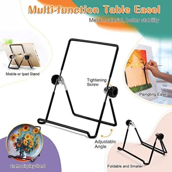 Acrylic Paint Set for Kids, Art Painting Supplies Kit with 12 Paints, 5 Canvas Panels, 8 Brushes, Table Easel, Etc, Premium Paint Set for Students, Artists and Beginner. {4}