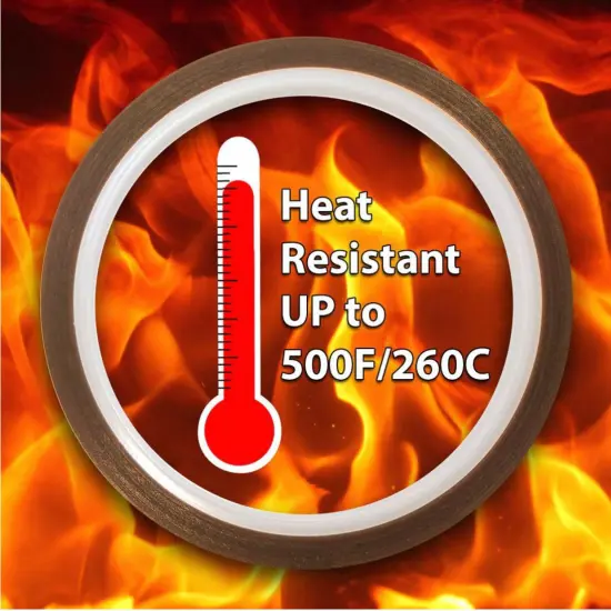 5 rolls Heat resistant tapes sublimation Press Transfer Thermal Tape 10mmx30m SUBLITAPE TAWNY {2}