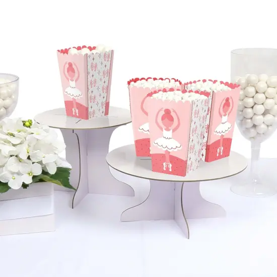 Big Dot of Happiness Tutu Cute Ballerina - Ballet Birthday Party or Baby Shower Favor Popcorn Treat Boxes - Set of 12 {4}