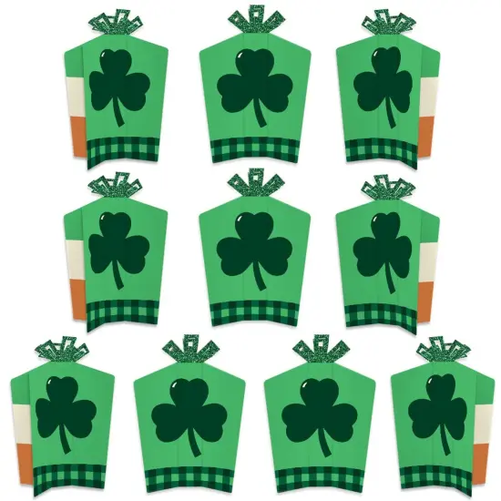 Big Dot of Happiness St. Patrick's Day - Table Decorations - Saint Paddy's Day Party Fold and Flare Centerpieces - 10 Count {1}