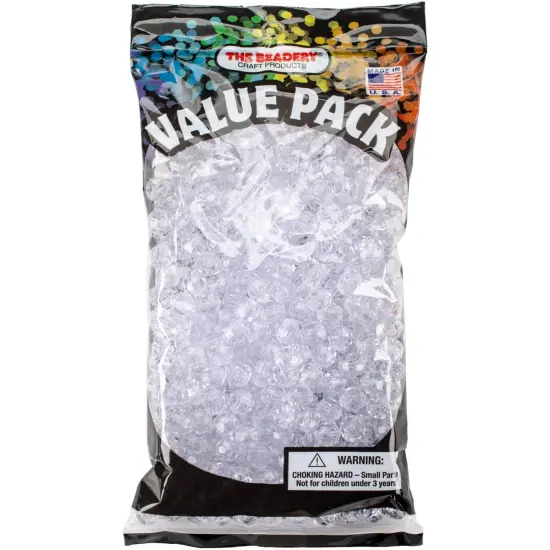 The Beadery Faceted Beads 10mm 450/Pkg-Crystal {1}