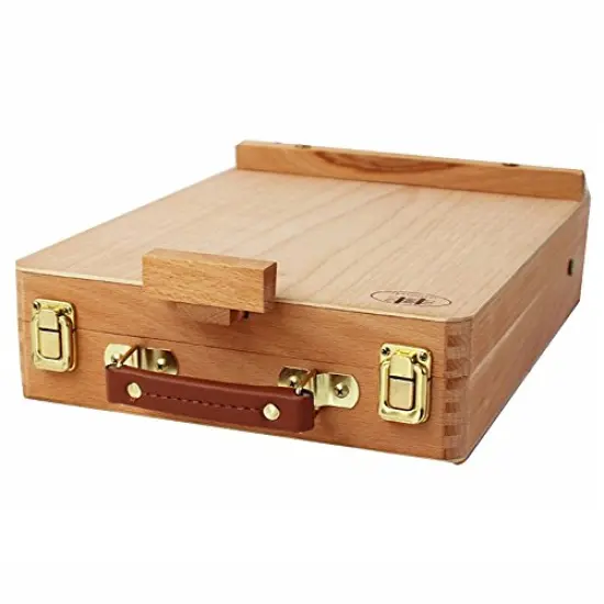 Art Supplies Box Easel Sketchbox Painting Storage Box, Adjust Wood Tabletop Easel for Drawing & Sketching Student (Painting Easel Box) {3}