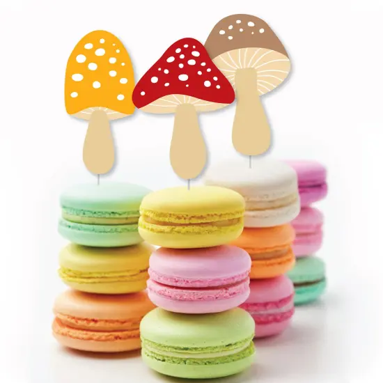 Big Dot of Happiness Wild Mushrooms - DIY Shaped Red Toadstool Party Cut-Outs - 24 Count {4}