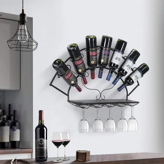 Sorbus Chateau Style Wall Mounted Wine Rack {3}