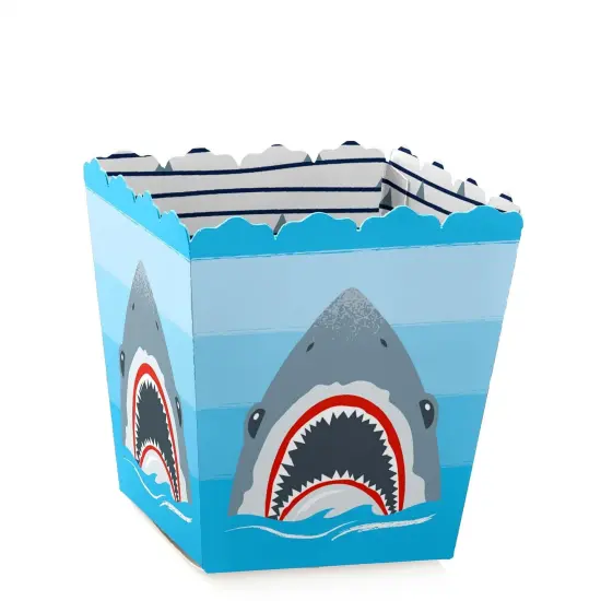 Big Dot of Happiness Shark Zone - Party Mini Favor Boxes - Jawsome Party or Birthday Party Treat Candy Boxes - Set of 12 {1}