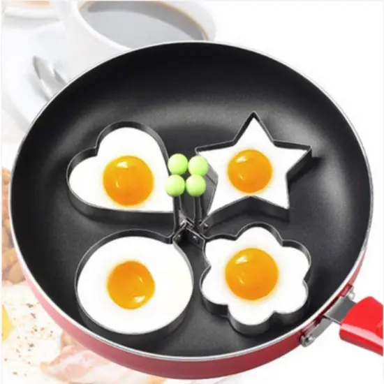 Kitcheniva Stainless Steel Egg Pancake Ring 5 Pcs {2}