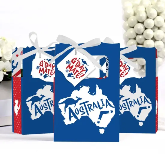 Big Dot of Happiness Australia Day - G'Day Mate Aussie Party Favor Boxes - Set of 12 {4}