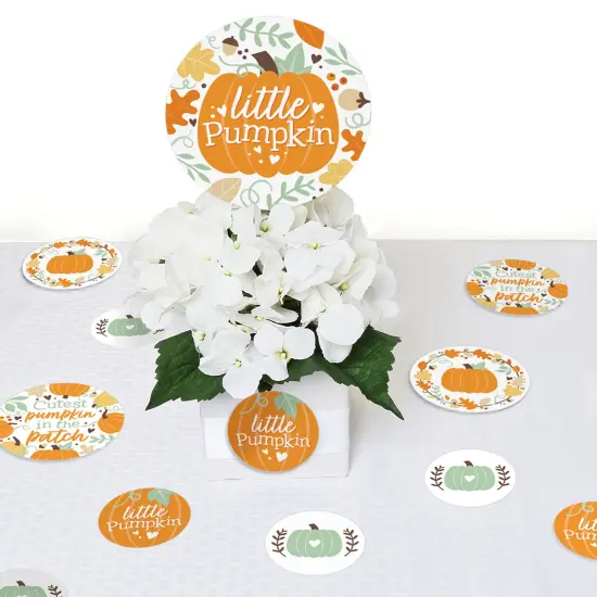 Big Dot of Happiness Little Pumpkin - Fall Birthday Party or Baby Shower Giant Circle Confetti - Party Decorations - Large Confetti 27 Count {7}