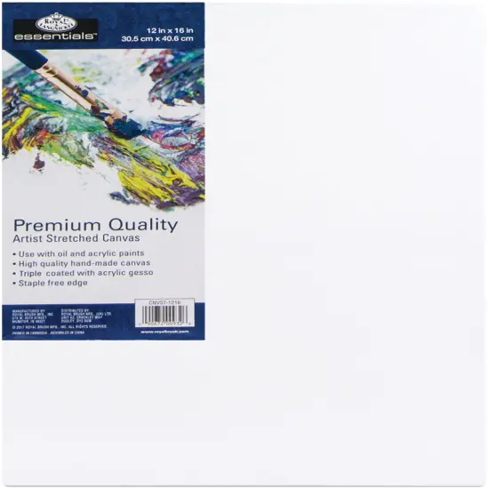 Royal Langnickel essentials(TM) Premium Stretched Canvas-12"x16" {1}