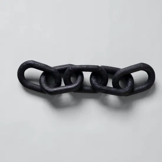 Charcoal Wood Chain, Small Link {1}