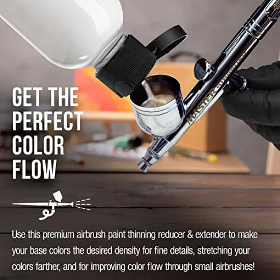 4-Ounce Pint Airbrush Thinner for Reducing Airbrush Paint for All Acrylic Paints - Extender Base, Reducer to Thin Colors Improve Flow - Works for Thinning Acrylic Pouring Paint {3}