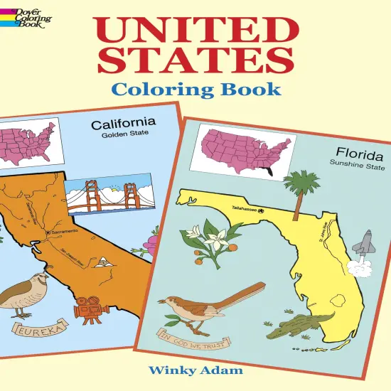 United States Coloring Book-Softcover {1}