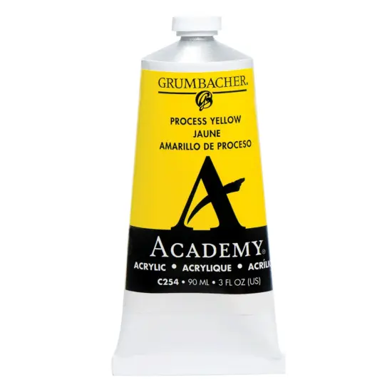 Grumbacher Academy&reg; Acrylic Paint - Yellow Color Family Process yellow {1}