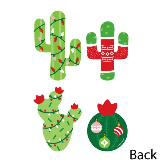 Big Dot of Happiness Merry Cactus - Decorations DIY Christmas Cactus Party Essentials - Set of 20 {4}