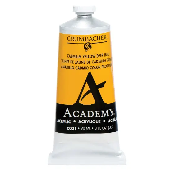 Grumbacher Academy&reg; Acrylic Paint - Yellow Color Family Process yellow {7}