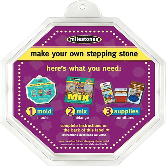 Milestones Stepping Stone Mold-Octagon 8" {1}