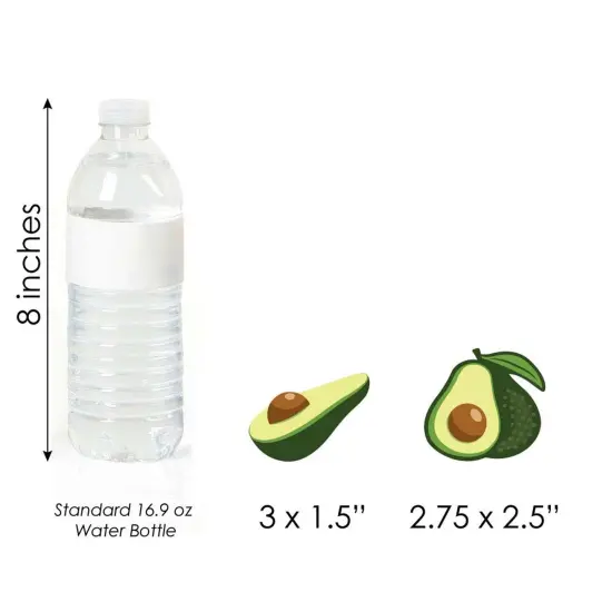 Big Dot of Happiness Hello Avocado - DIY Shaped Fiesta Party Cut-Outs - 24 Count {6}