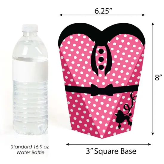 Big Dot of Happiness 50's Sock Hop - 1950s Rock N Roll Party Favors - Gift Heart Shaped Favor Boxes for Women - Set of 12 {4}