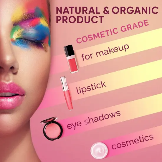 Cosmetic Grade Mica Powder 24*0.15 Oz Color Set Assortment - Natural Coloring Pigment {5}