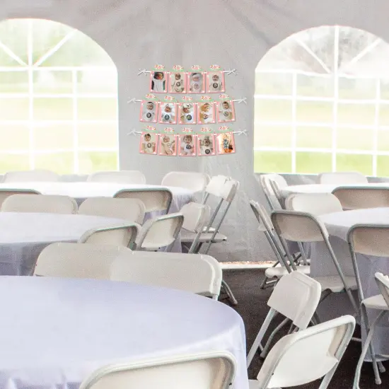 Big Dot of Happiness 1st Birthday Girl Little Pumpkin - DIY Fall First Birthday Party Decor - 1-12 Monthly Picture Display - Photo Banner {4}