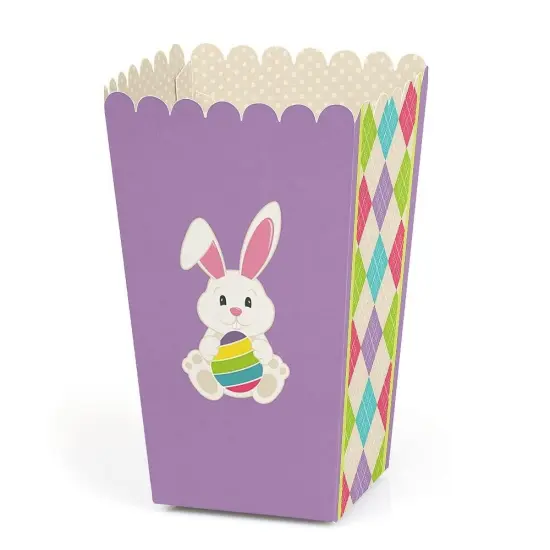 Big Dot of Happiness Hippity Hoppity - Easter Bunny Party Favor Popcorn Treat Boxes - Set of 12 {1}