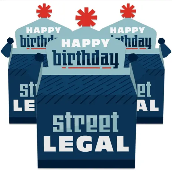 Big Dot of Happiness Boy 16th Birthday - Treat Box Party Favors - Sweet Sixteen Birthday Party Goodie Gable Boxes - Set of 12 {3}