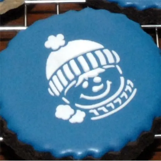 Whimsical Holiday Cookie Stencil Set: Snowman, Reindeer, Santa | C458 by Designer Stencils | Cookie Decorating Tools | Baking Stencils for Royal Icing, Airbrush, Dusting Powder | Reusable Food Grade Stencil for Cookies | Easy to Use & Clean Stencil {2}