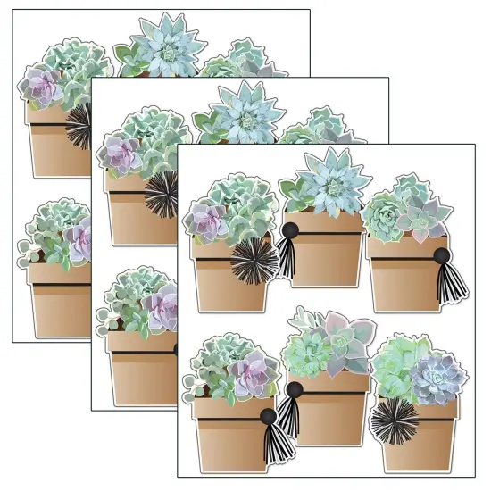 Simply Stylish Potted Succulents Cut-Outs, 36 Per Pack, 3 Packs {1}