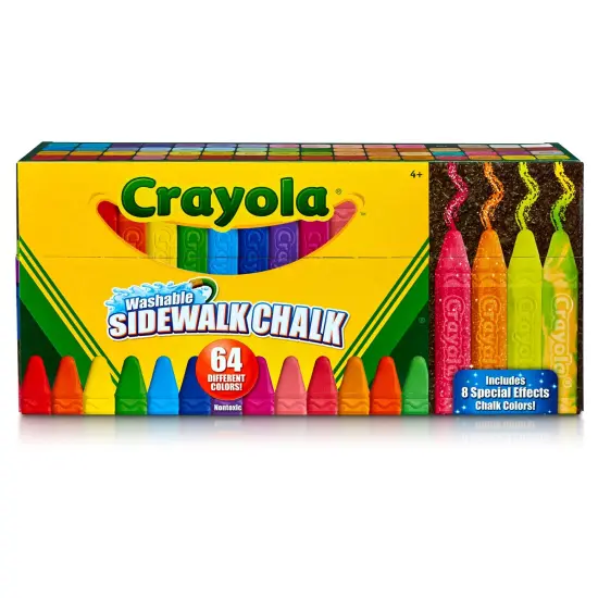 Ultimate Washable Sidewalk Chalk, 64 Count {1}
