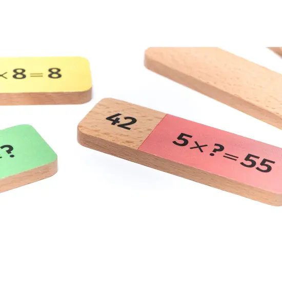 Wooden Multiplication Dominoes {2}