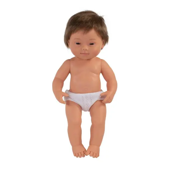Anatomically Correct 15" Baby Doll, Down Syndrome Boy {1}