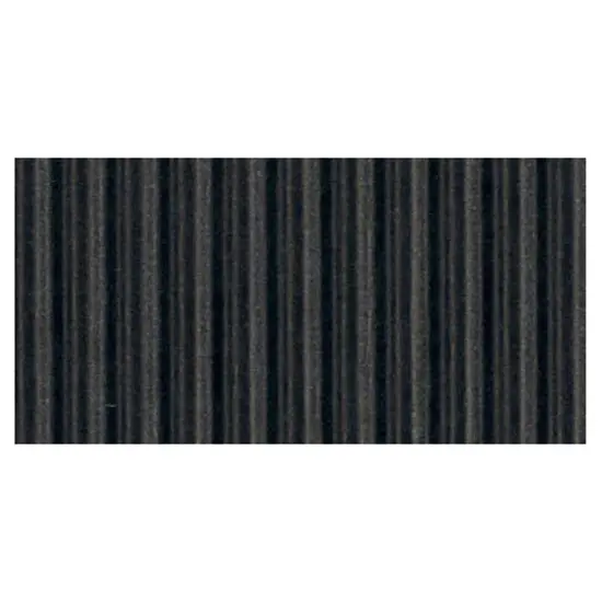 Corrugated Paper, Black, 48" x 25', 1 Roll {1}