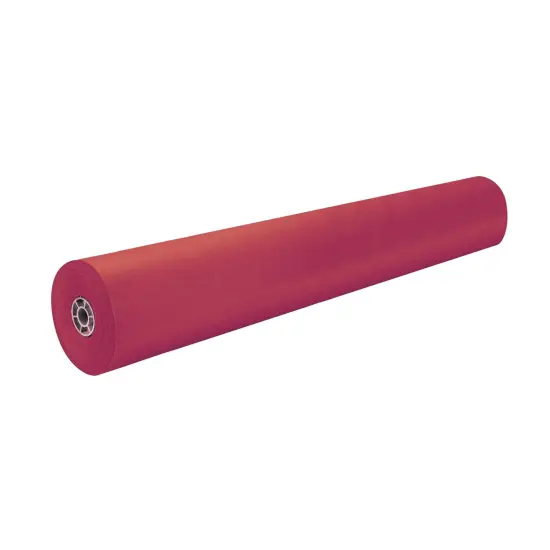 Colored Kraft Duo-Finish Paper, Scarlet, 36" x 1000', 1 Roll {1}
