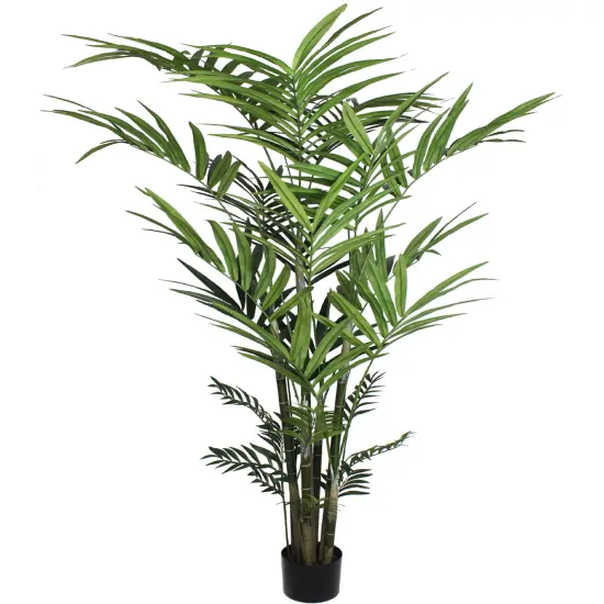 8' Artificial Kentia Palm Tree with 399 Leaves - Elegant Fake Indoor Plant in Decorative Pot, Perfect for Home or Office Decor, Floral Home by Artificial Flowers {2}
