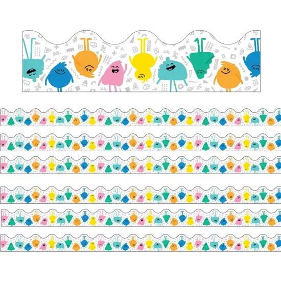 Happy Friends Scalloped Border, 39 Feet Per Pack, 6 Packs {1}