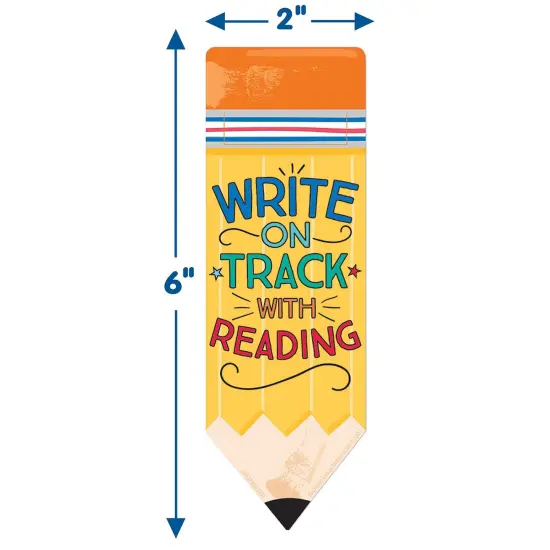 Pencil Write on Track with Reading Bookmarks, 36 Per Pack, 6 Packs {2}