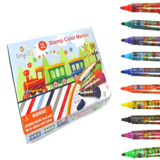 Train Stamp Marker Set - Set of 10 {2}