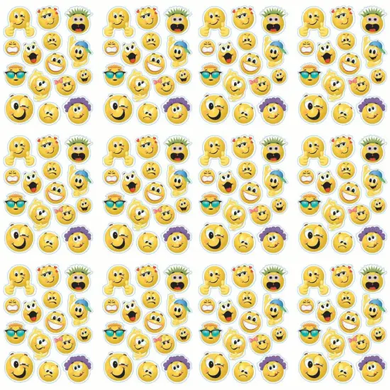 Emoticons Window Clings, 12 Sheets {1}