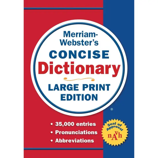 Merriam-Webster's Concise Dictionary, Large Print Ed. {1}