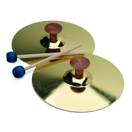 Cymbals with Mallet, 5", Pair {1}