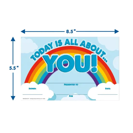 Today Is All About You Recognition Award, 36 Per Pack, 6 Packs {2}